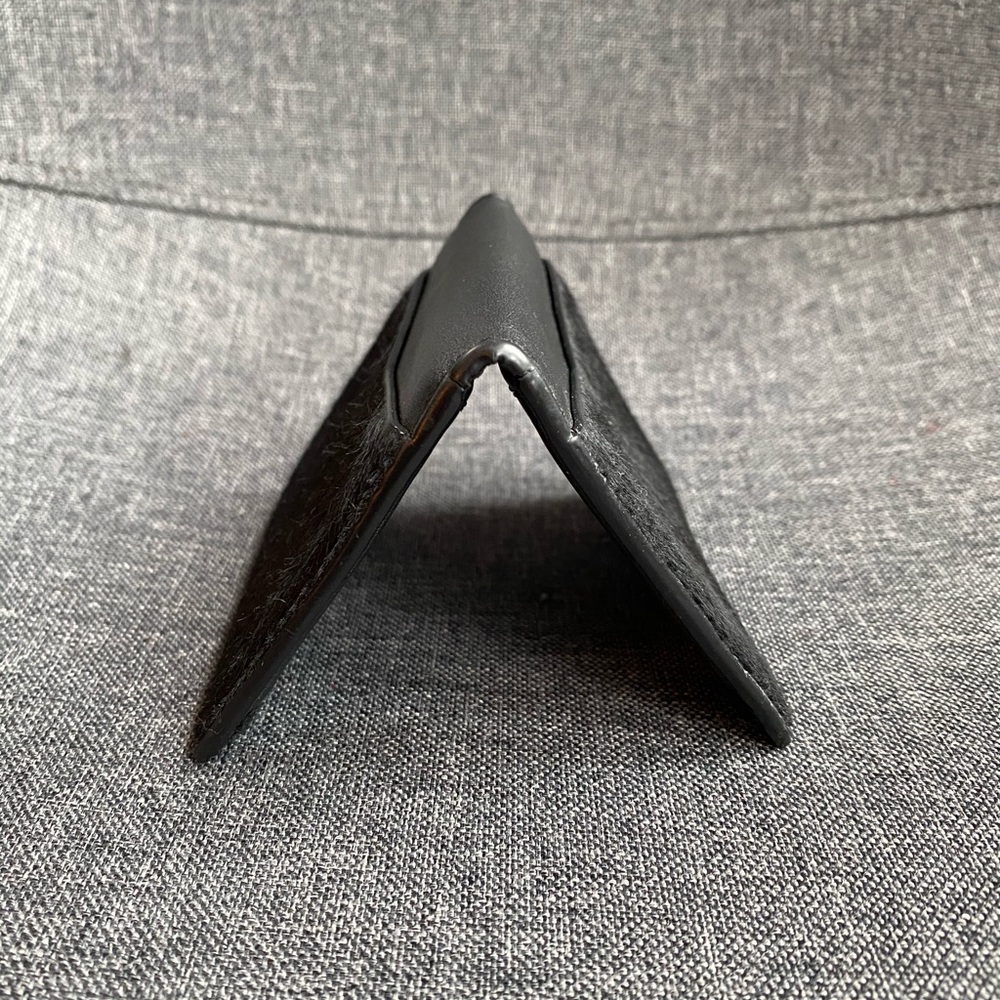 Unisex Theory Black PonyHair Wallet